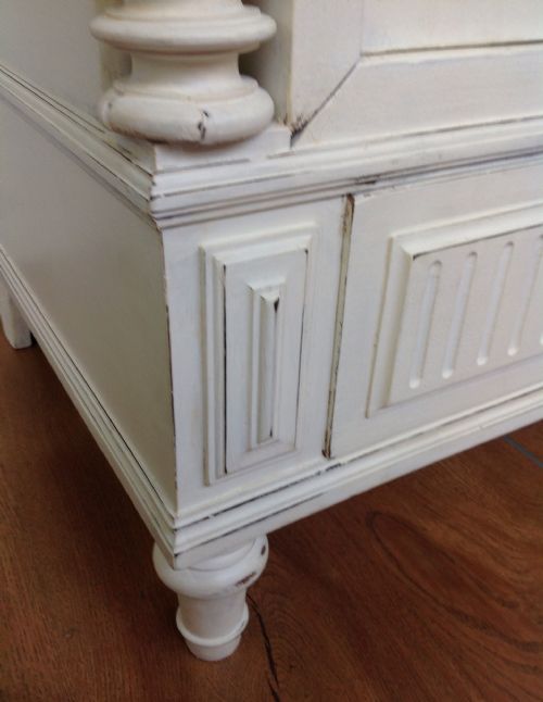 PAINTED FRENCH ARMOIRE - ADDITIONAL PHOTO 3