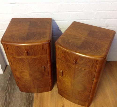 ART DECO WALNUT BEDSIDE CABINETS - ADDITIONAL PHOTO 8