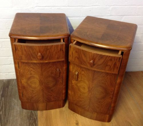 ART DECO WALNUT BEDSIDE CABINETS - ADDITIONAL PHOTO 10
