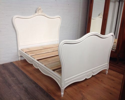 PAINTED FRENCH DOUBLE BED - ADDITIONAL PHOTO 1