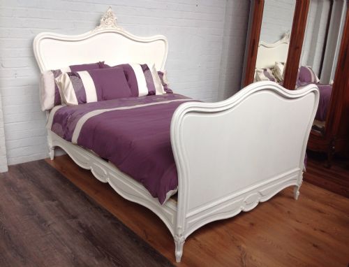 PAINTED FRENCH DOUBLE BED - ADDITIONAL PHOTO 7
