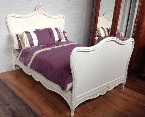 PAINTED FRENCH DOUBLE BED - ADDITIONAL PHOTO 11