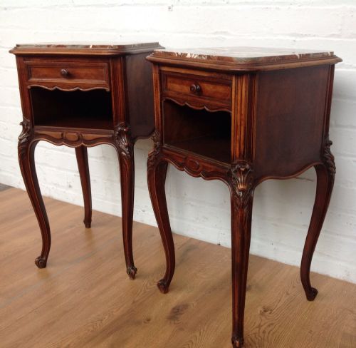 PAIR OF FRENCH ROSEWOOD BEDSIDE CABINETS - ADDITIONAL PHOTO 2