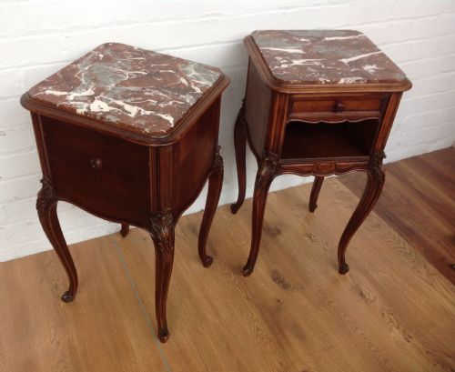 PAIR OF FRENCH ROSEWOOD BEDSIDE CABINETS - ADDITIONAL PHOTO 6