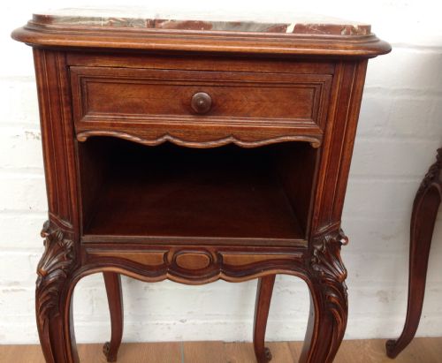 PAIR OF FRENCH ROSEWOOD BEDSIDE CABINETS - ADDITIONAL PHOTO 8