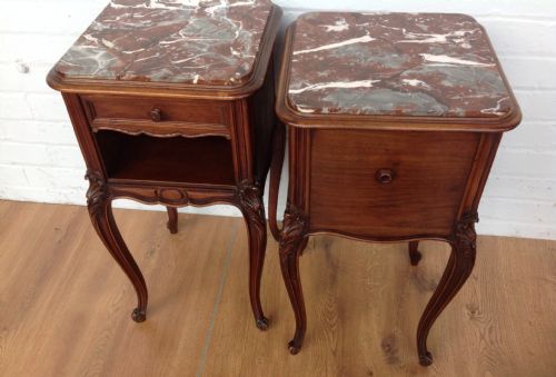 PAIR OF FRENCH ROSEWOOD BEDSIDE CABINETS - ADDITIONAL PHOTO 12
