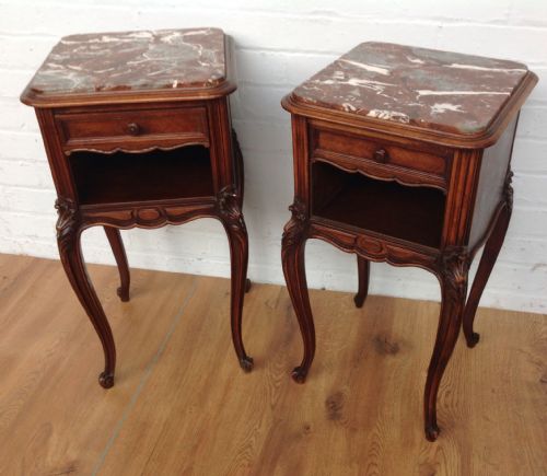 PAIR OF FRENCH ROSEWOOD BEDSIDE CABINETS - ADDITIONAL PHOTO 14
