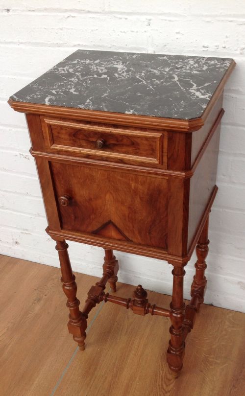 french walnut bedside cabinet - CATEGORY: ANTIQUE CABINETS - DATED 1900