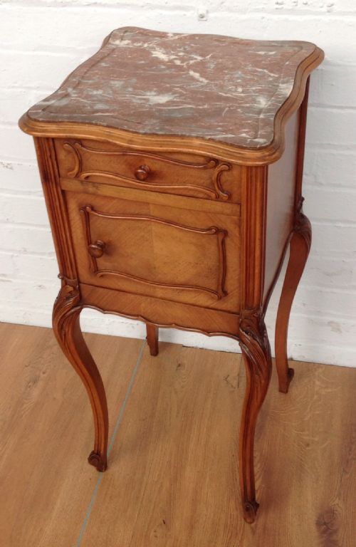 french walnut bedside cabinet - CATEGORY: ANTIQUE CABINETS - DATED 1900