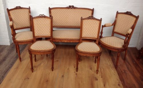 french walnut sofa suite - CATEGORY: ANTIQUE SOFAS - DATED 1890