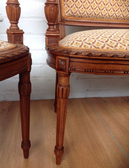 FRENCH WALNUT SOFA SUITE - ADDITIONAL PHOTO 6