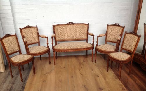 FRENCH WALNUT SOFA SUITE - ADDITIONAL PHOTO 12