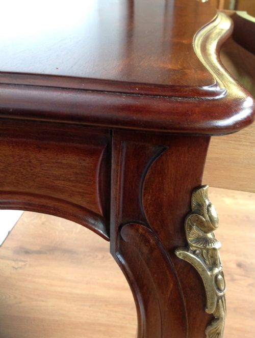 FRENCH MAHOGANY DRESSING TABLE DESK - ADDITIONAL PHOTO 11
