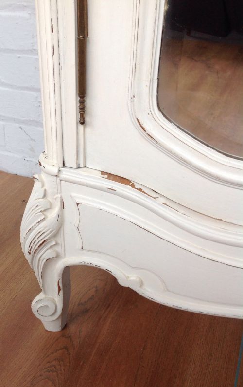 FRENCH PAINTED WALNUT ARMOIRE - ADDITIONAL PHOTO 4
