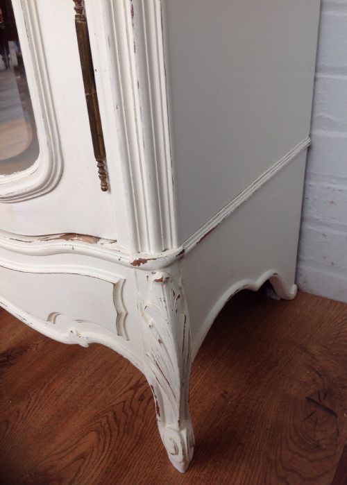 FRENCH PAINTED WALNUT ARMOIRE - ADDITIONAL PHOTO 10