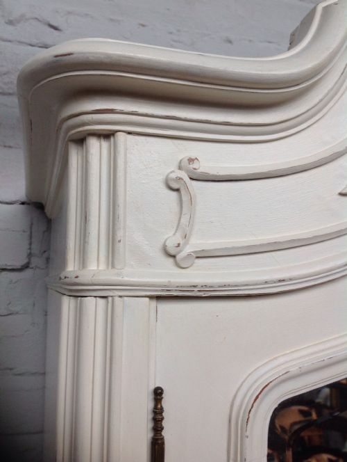 FRENCH PAINTED WALNUT ARMOIRE - ADDITIONAL PHOTO 12