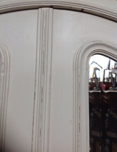 FRENCH PAINTED WALNUT ARMOIRE - ADDITIONAL PHOTO 13