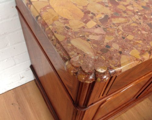 FRENCH ROSEWOOD MARBLE TOP CABINET - ADDITIONAL PHOTO 3