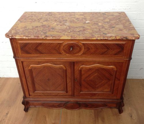 FRENCH ROSEWOOD MARBLE TOP CABINET - ADDITIONAL PHOTO 11