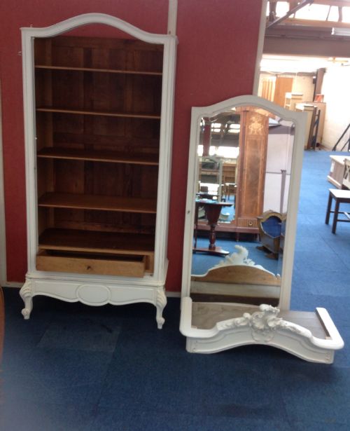 FRENCH CARVED PAINTED ARMOIRE - ADDITIONAL PHOTO 6