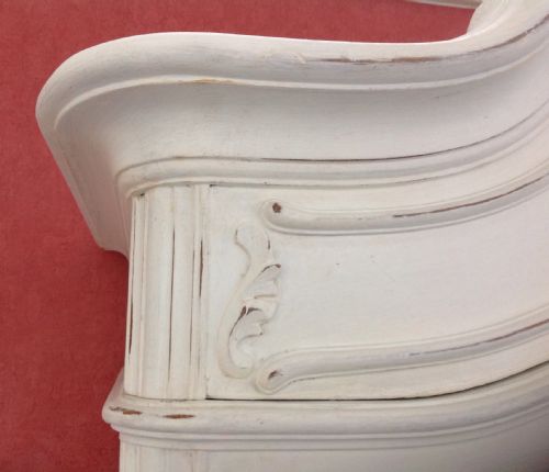 FRENCH CARVED PAINTED ARMOIRE - ADDITIONAL PHOTO 8