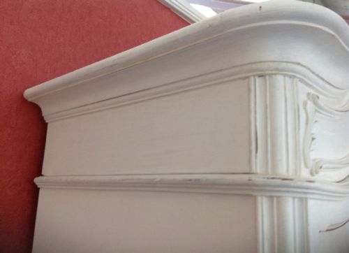 FRENCH CARVED PAINTED ARMOIRE - ADDITIONAL PHOTO 11