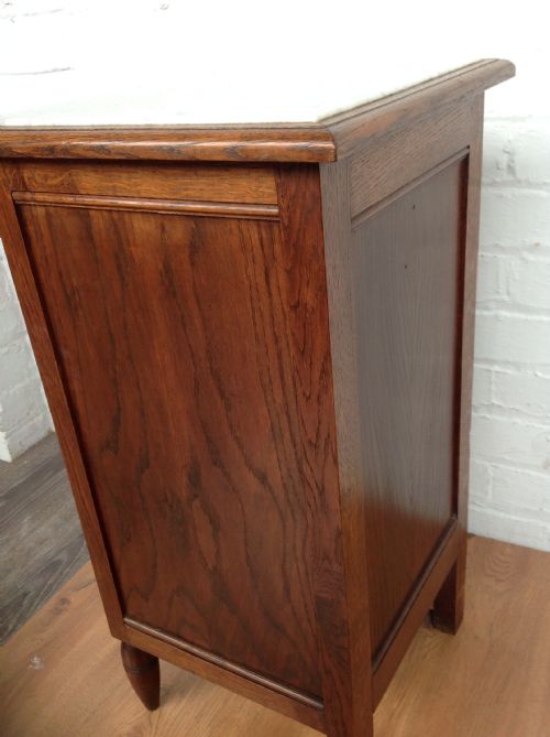 FRENCH OAK BEDSIDE CABINET - ADDITIONAL PHOTO 2