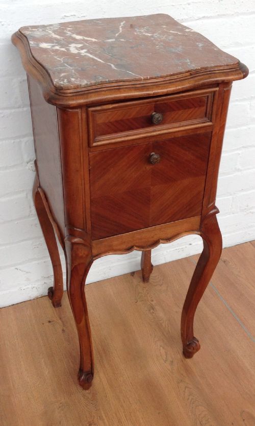 french walnut bedside cabinet - CATEGORY: ANTIQUE CABINETS - DATED 1900