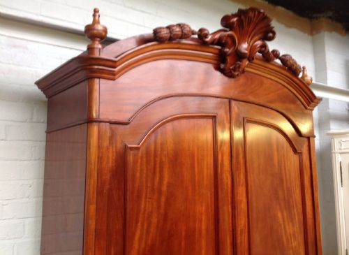 FRENCH MAHOGANY ARMOIRE - ADDITIONAL PHOTO 2