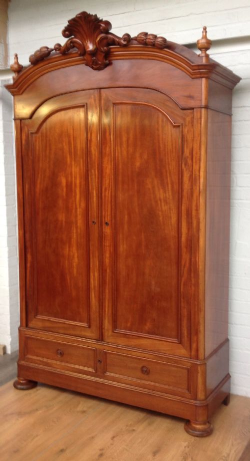 FRENCH MAHOGANY ARMOIRE - ADDITIONAL PHOTO 10