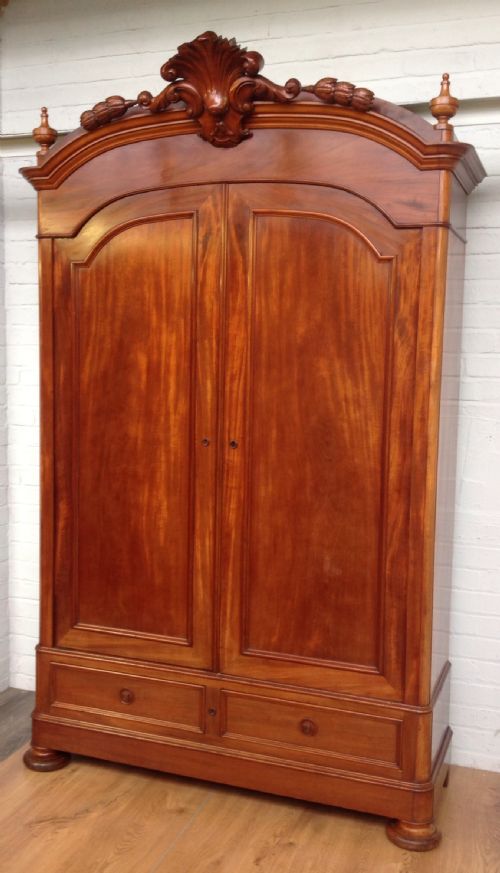 FRENCH MAHOGANY ARMOIRE - ADDITIONAL PHOTO 11