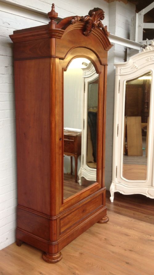 FRENCH MIRRORED DOOR ARMOIRE - ADDITIONAL PHOTO 8