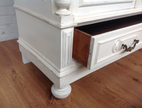 FRENCH PAINTED LARGE ARMOIRE - ADDITIONAL PHOTO 7