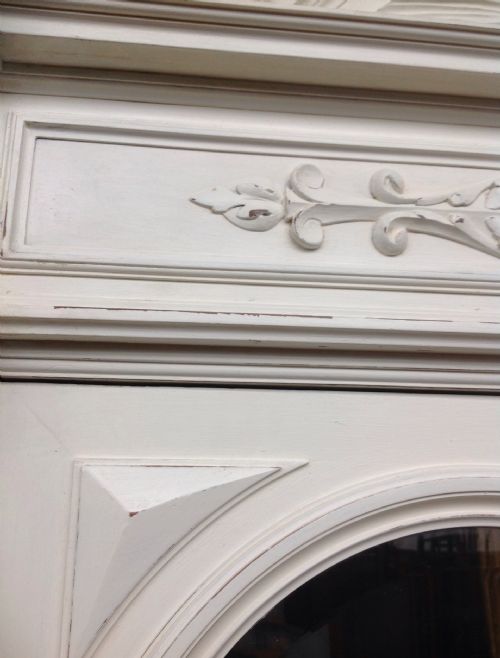 FRENCH PAINTED LARGE ARMOIRE - ADDITIONAL PHOTO 10
