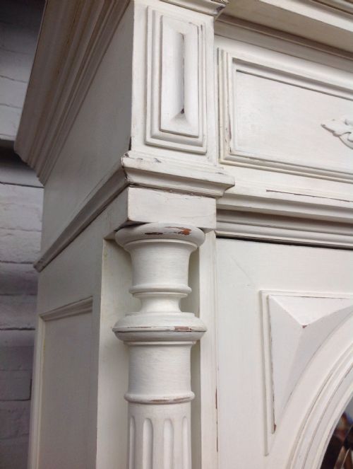 FRENCH PAINTED LARGE ARMOIRE - ADDITIONAL PHOTO 11