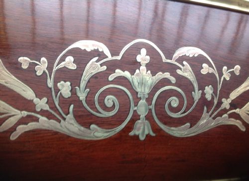 QUALITY FRENCH INLAID ARMOIRE WITH BOULLE DETAIL - ADDITIONAL PHOTO 4