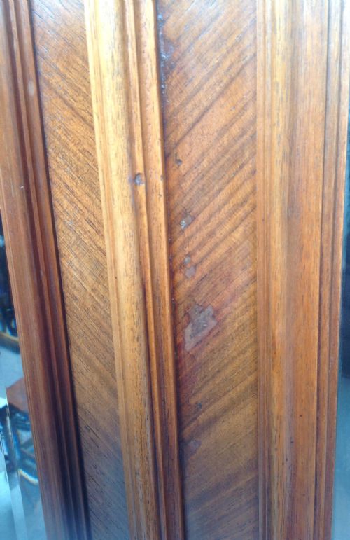 CARVED FRENCH WALNUT TWO DOOR ARMOIRE - ADDITIONAL PHOTO 13