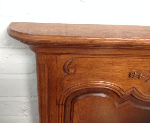 CARVED OAK PROVENAL DOUBLE BED - ADDITIONAL PHOTO 8