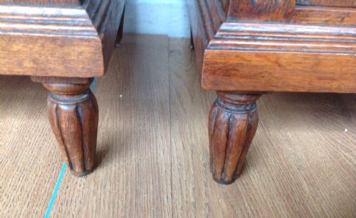 PAIR OF FRENCH OAK BEDSIDE CABINETS - ADDITIONAL PHOTO 7