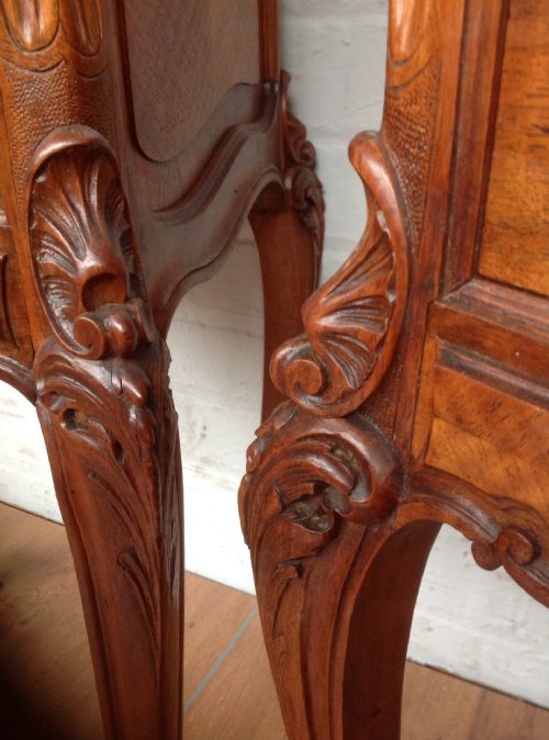 PAIR OF ANTIQUE FRENCH BEDSIDE CABINETS - ADDITIONAL PHOTO 9