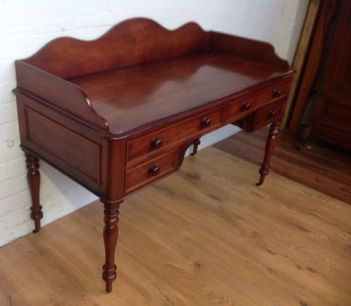 VICTORIAN MAHOGANY WRITIG DESK DRESSING TABLE - ADDITIONAL PHOTO 2