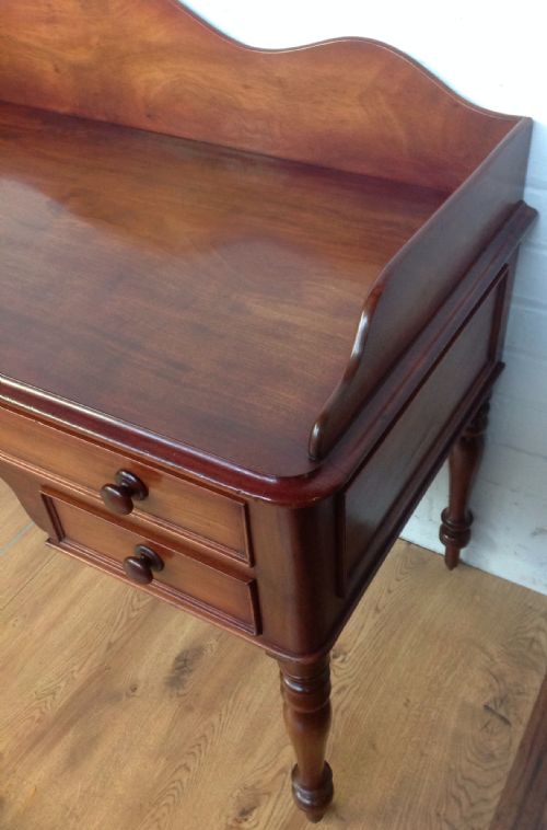 VICTORIAN MAHOGANY WRITIG DESK DRESSING TABLE - ADDITIONAL PHOTO 4