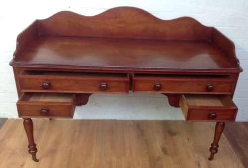 VICTORIAN MAHOGANY WRITIG DESK DRESSING TABLE - ADDITIONAL PHOTO 5