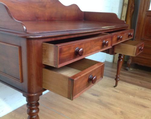 VICTORIAN MAHOGANY WRITIG DESK DRESSING TABLE - ADDITIONAL PHOTO 6