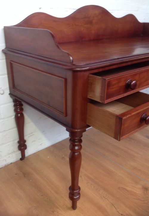VICTORIAN MAHOGANY WRITIG DESK DRESSING TABLE - ADDITIONAL PHOTO 7