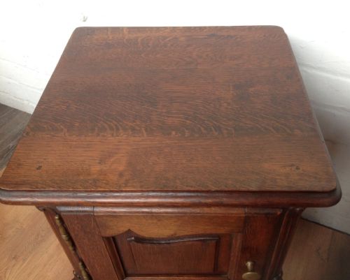 ANTIQUE FRENCH OAK BEDSIDE CABINETS - ADDITIONAL PHOTO 7