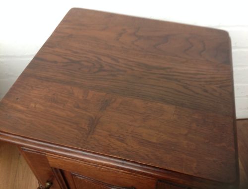 ANTIQUE FRENCH OAK BEDSIDE CABINETS - ADDITIONAL PHOTO 11