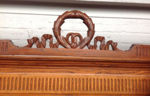 ANTIQUE FRENCH OAK CARVED ARMOIRE - ADDITIONAL PHOTO 8