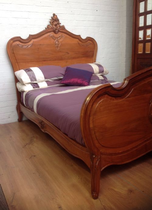 SOLID WALNUT FRENCH BED - ADDITIONAL PHOTO 3