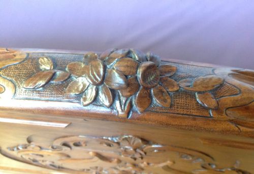 SOLID WALNUT FRENCH BED - ADDITIONAL PHOTO 4